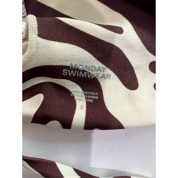 NWOT MONDAY Swimwear Tamarama Bikini Top in Zebra - Picture 4 of 4